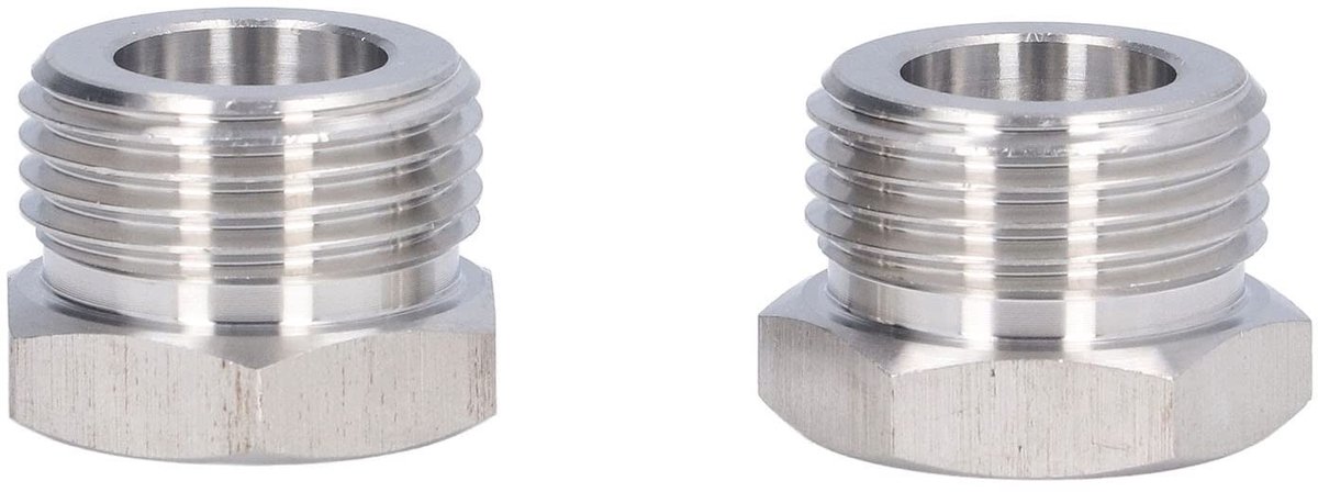 Dailygoods - Adapter Brewer - Roestvrij Staal - Onder Extreme Temperatuur - G5/8 - 1/4MFL - Voor Pneumatische Apparatuur - Duurzaam en Betrouwbaar