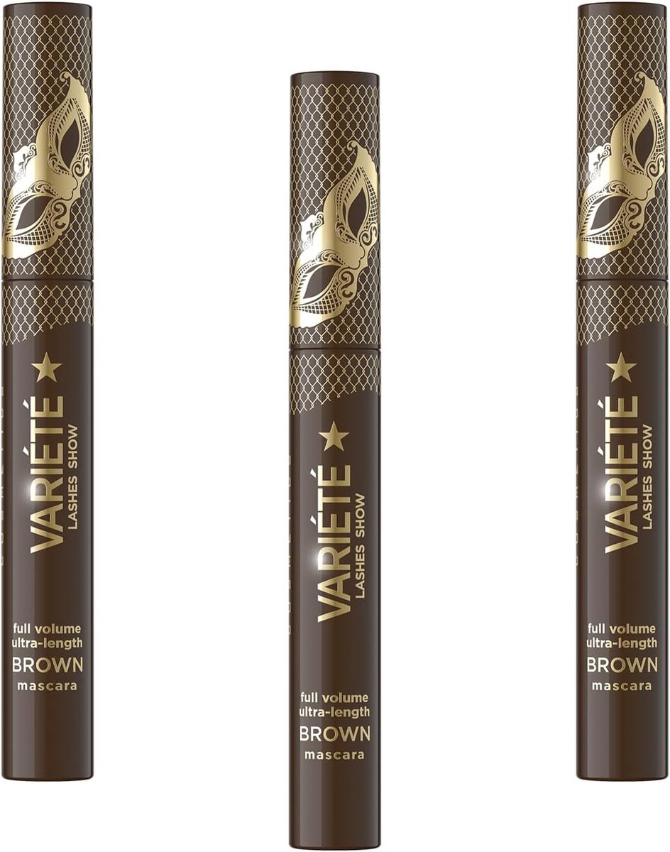 Volume Mascara - Verlengende Mascara - Ogen Accentueren - Siliconen Borstel - 121 x 17 x 51 cm - Bruin