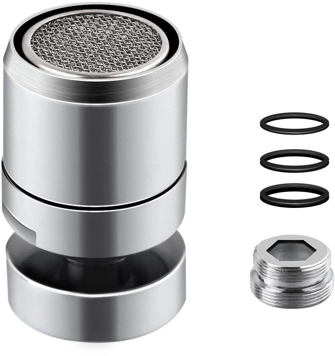 Dailygoods - Her Kindness Perlator - Waterbesparend kraanopzetstuk - 360° draaibaar - Geschikt voor M22 en M24 - Perfect voor keuken en badkamer