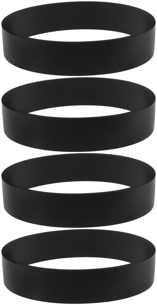 Dailygoods- Stofzuiger Riemen 4 Stuks - Vervangingsriemen - Rubber - 232mm Omtrek - 16mm Breedte - Slijtvast en Duurzaam - Vacuümriemen