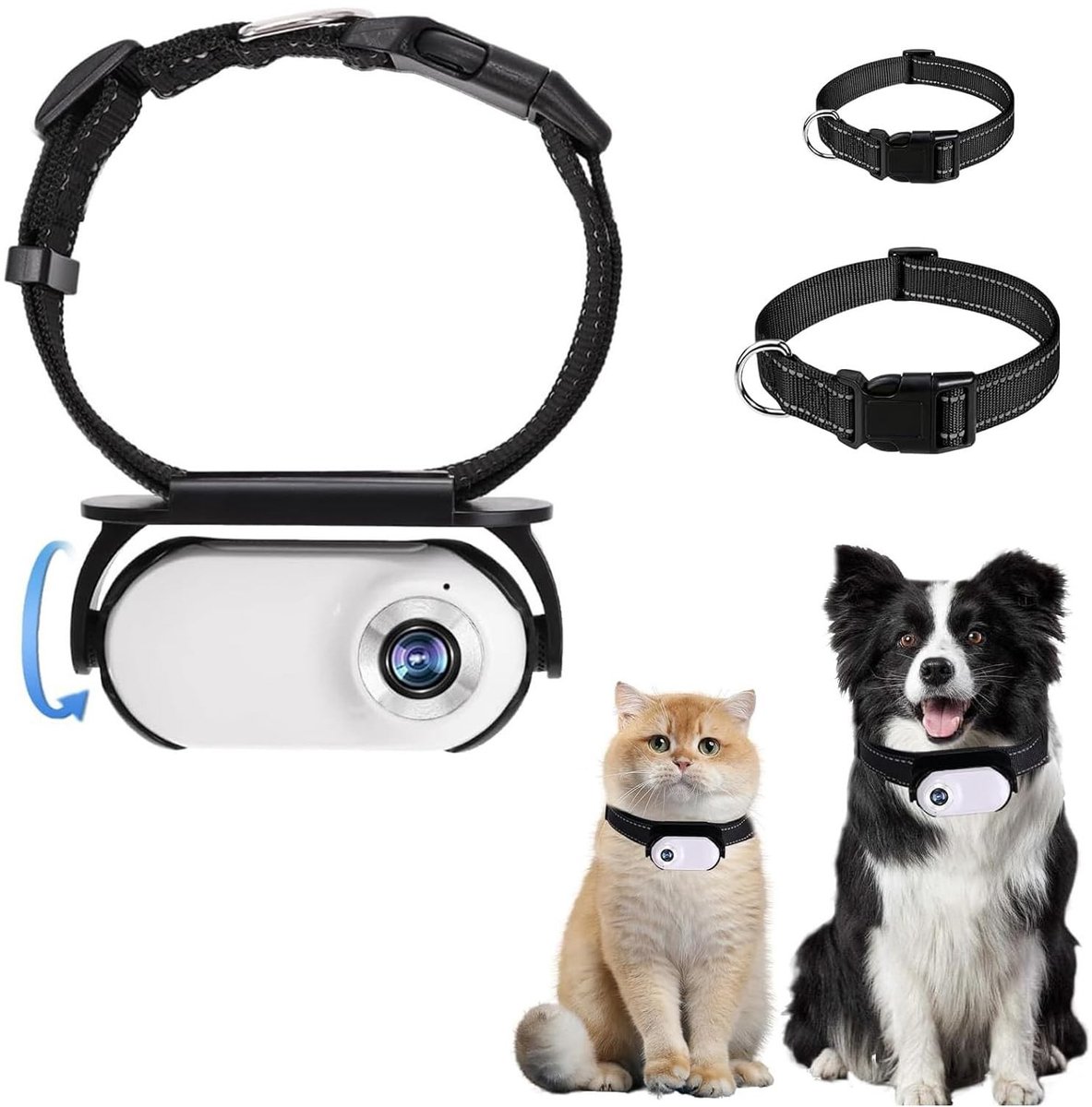 Dailygoods - HD 1080p Pet Collar Camera voor Huisdieren