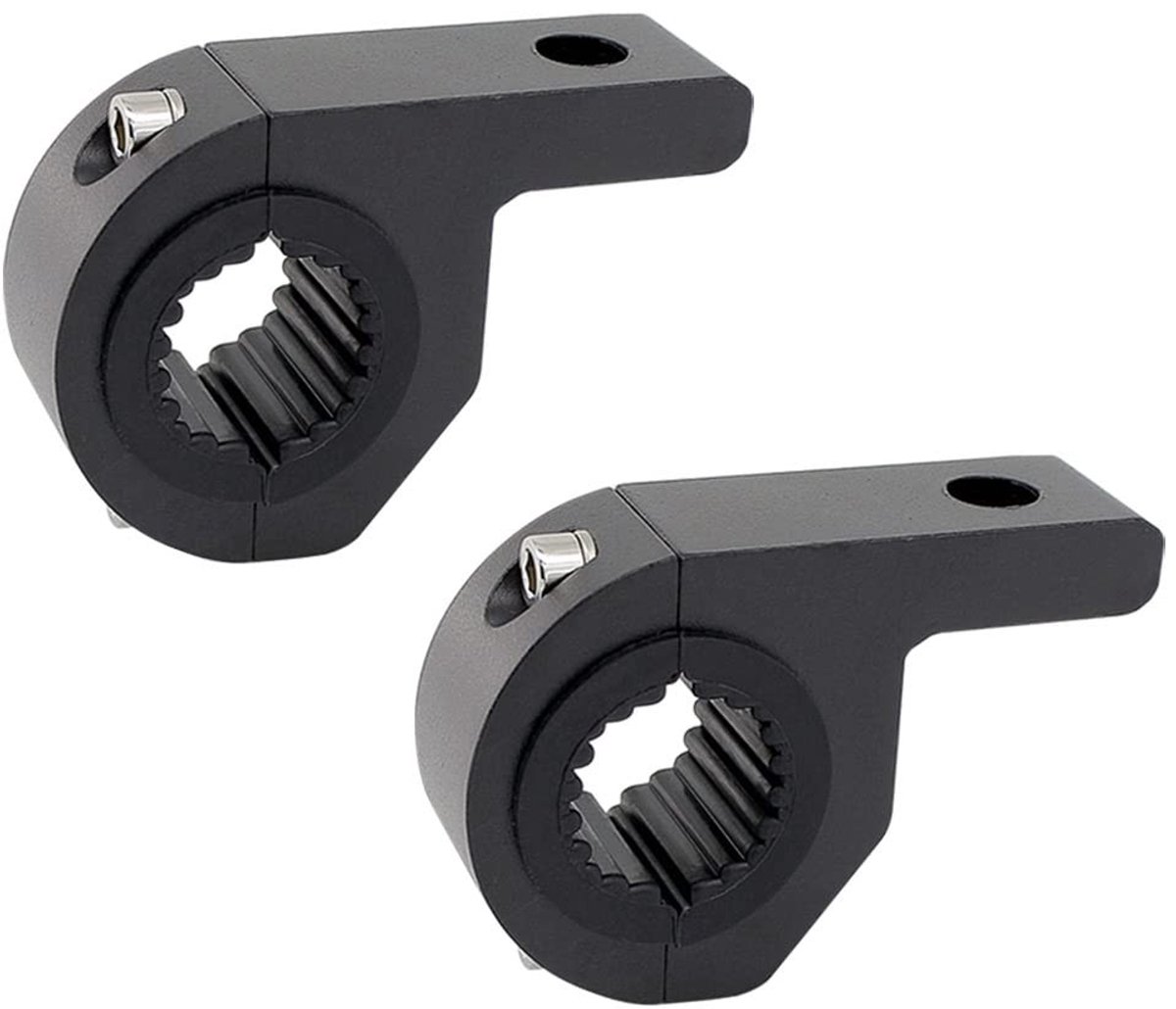 Dailygoods - Universele werklampen houder - Motor en auto - Stevige bevestiging - 25-30mm - Geschikt voor diverse voertuigen - Inclusief montage acces...