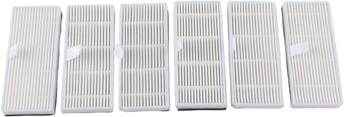Vervangfilters voor Robotstofzuiger - 6 Stuks, Duurzaam ABS Materiaal, Geschikt voor Lydsto R1