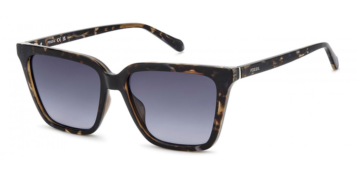 Fossil FOS 3173/G/S Blue havana brown 56/16/145 WOMAN Zonnebrillen