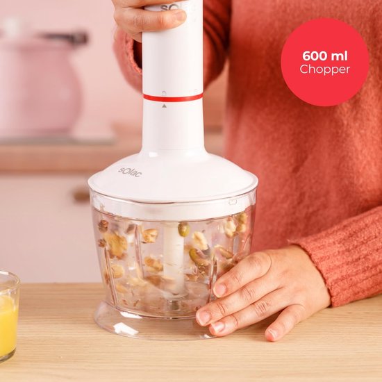 Staafmixer - Handmixer Blender - Snel Mixen - 1000 Watt Vermogen - 500 ml - Zilver van Merkloos — afbeelding 2
