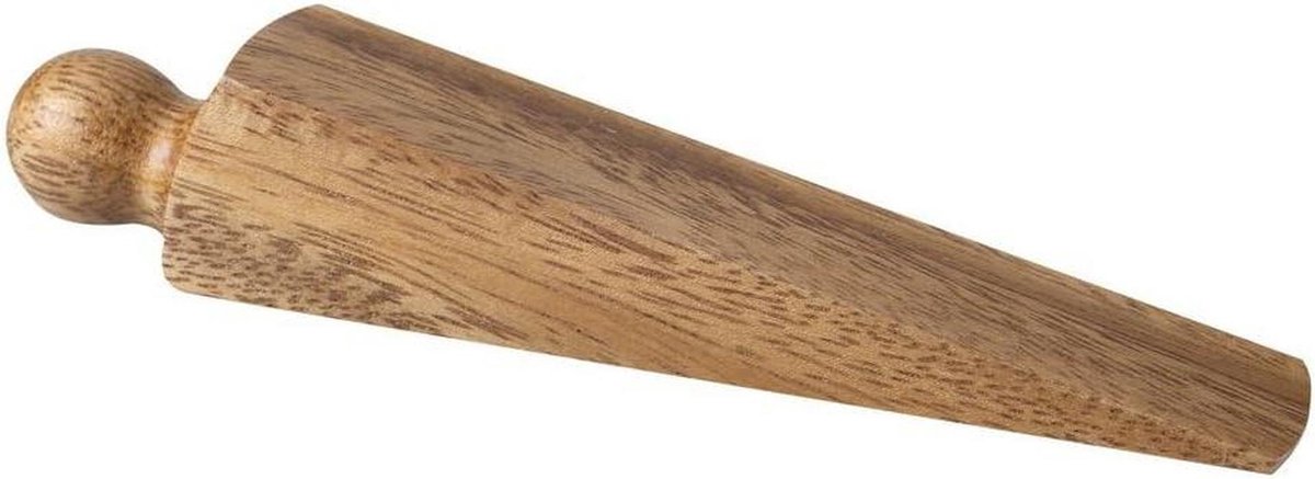 Houten Deurstop - Deurwig - Deur Open Houden - Niet-krassend Ontwerp - 140 mm - Natuurlijk Hout