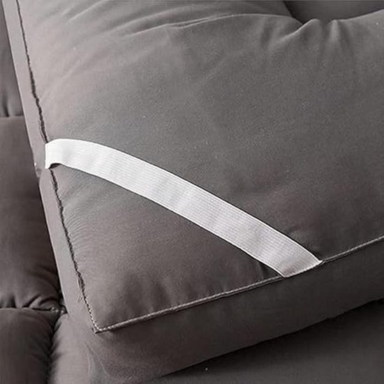 Opvouwbare Slaapmat - Futonmatras Reismatras - Comfortabel Slapen - Winterfluweel Design - 150 x 200 cm - Grijs — afbeelding 5