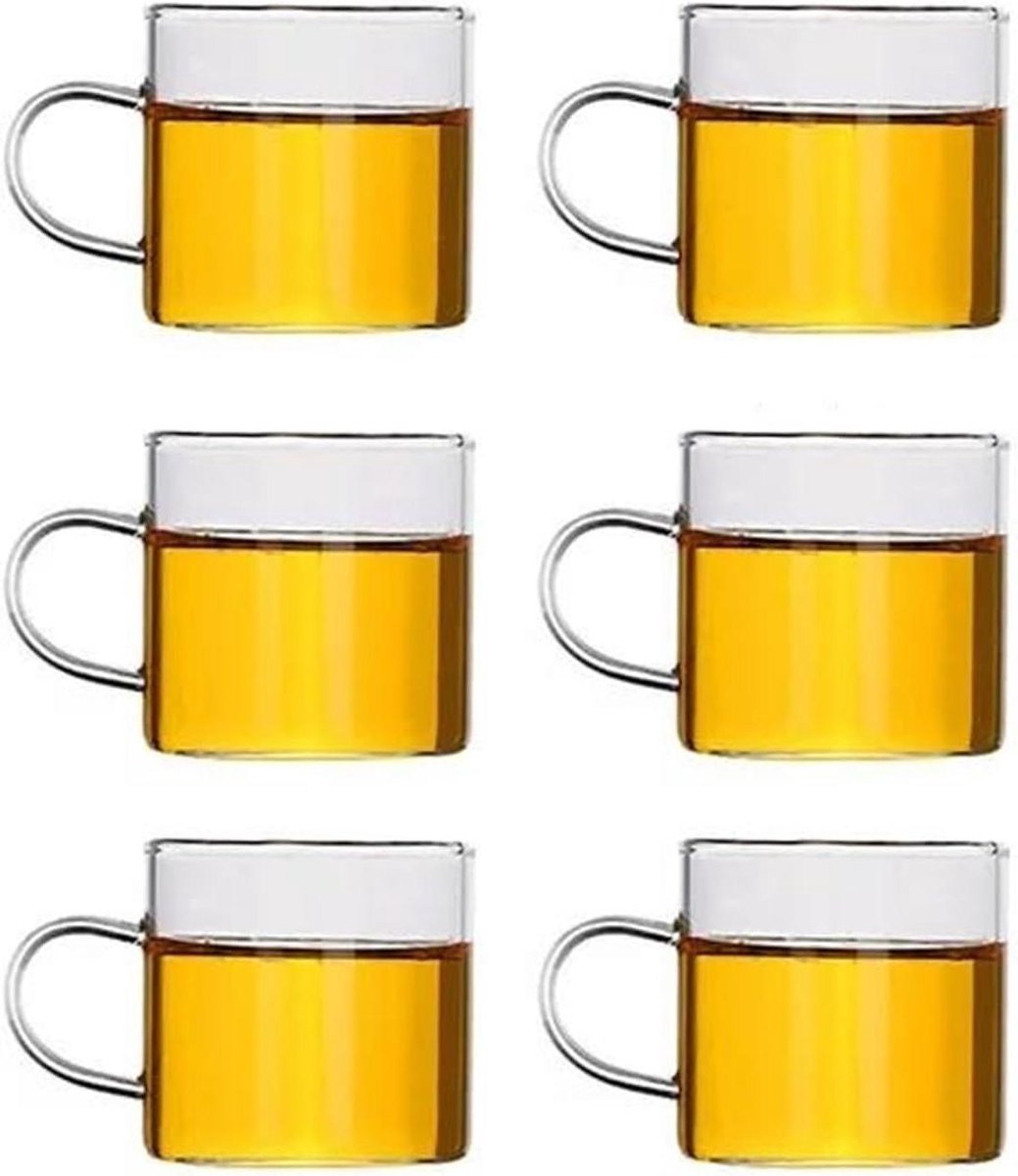 Theepot Glas - Koffiepot Waterkoker - Theezetten Koken - Hittebestendig Houten Handvat - 800ML - Niet gespecificeerd