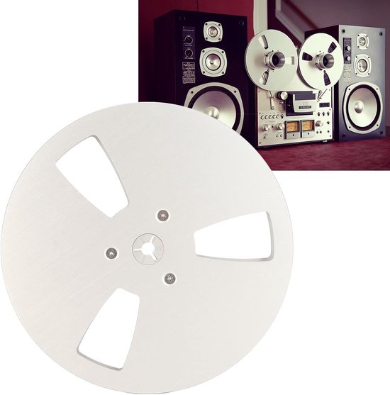 7 Inch Lege Opname Spoel voor Open Reel Audio Tape, Aluminium, 3 Gaten, Geschikt voor Opnametoestellen en Geluidsopnames van Merkloos — afbeelding 3