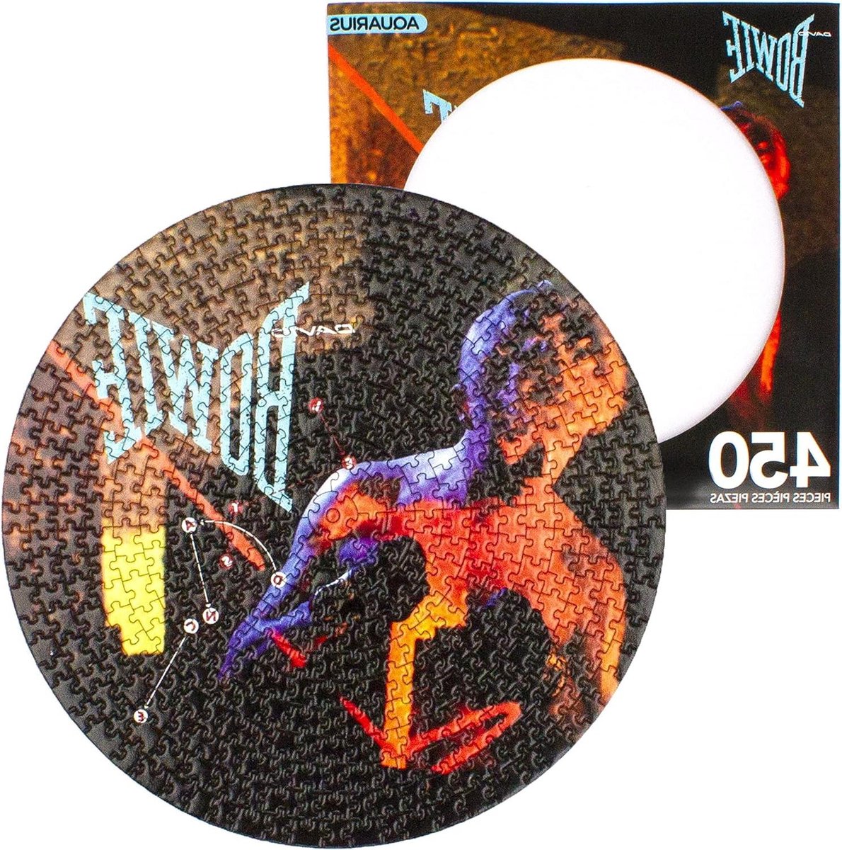 Puzzel David Bowie - Album Puzzel - Ontspannende Hobby - Precisie Gesneden Stukjes - 30.5 x 30.5 cm - Multicolor