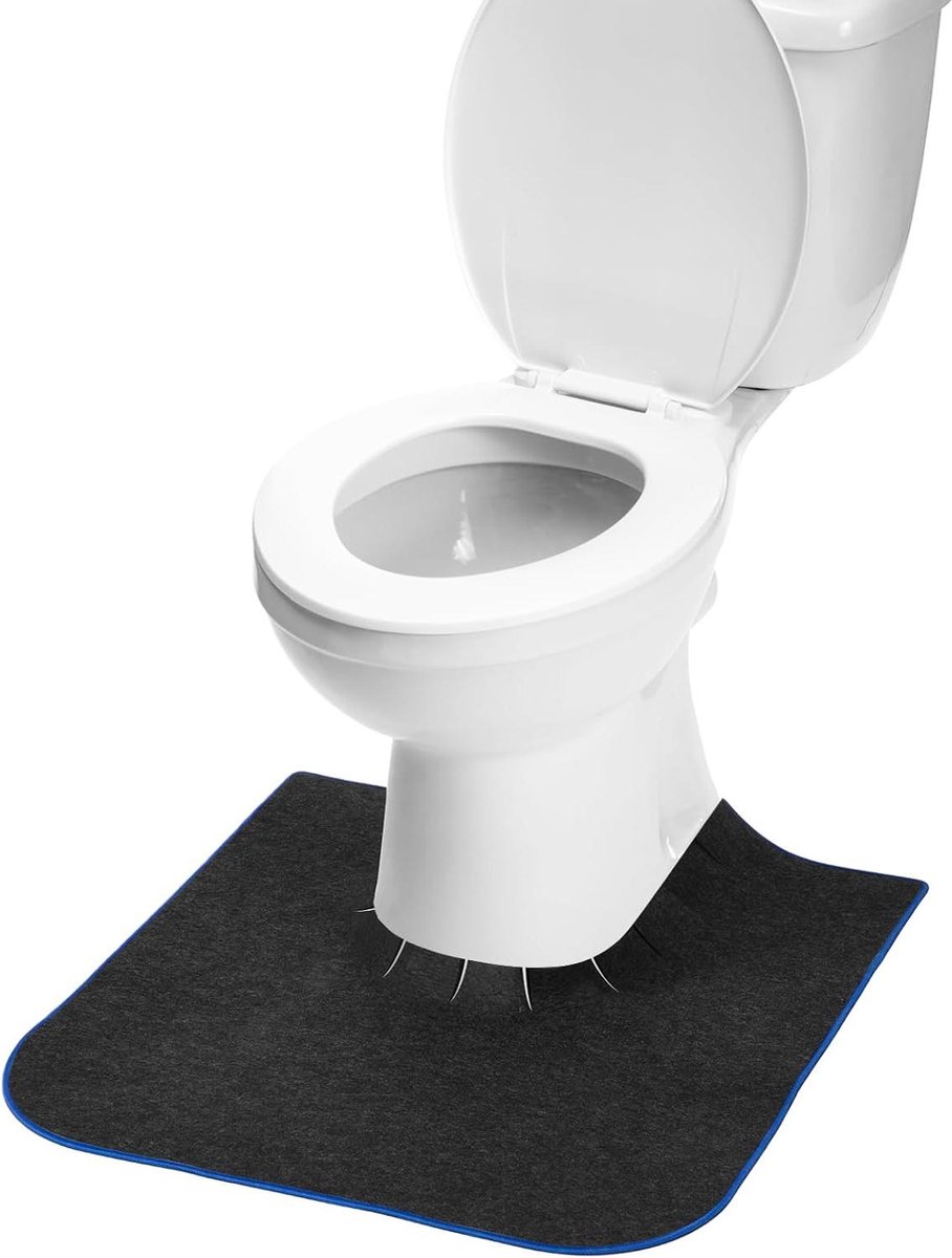 Zindelijkheidstrainingsmatten - Toiletmatten Potmatten - Zindelijkheidstraining Kind - Verstelbare Binnenrand - 4 stuks - Donkergrijs