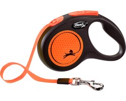 Flexi Rollijn New Neon Tape 5 mtr tot 15 kg Oranje