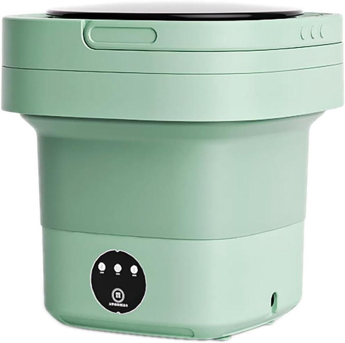 Draagbare Mini Wasmachine - Opvouwbare Wasmachine - Kleine Wasjes Wassen - Met Centrifuge - 12 Liter - Groen