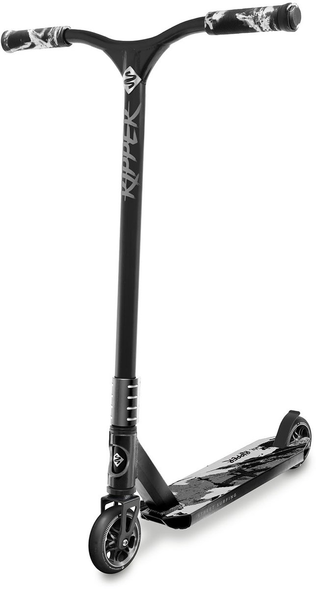 Street Surfing Ripper Stuntstep - Zwart - 110mm Wielen - HIC Compressie - ABEC 9