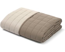 Gewatteerde Lentesprei - Dekbed Sprei - Bed Opmaken - Hypoallergene Vulling - 220 x 270 cm - Taupe