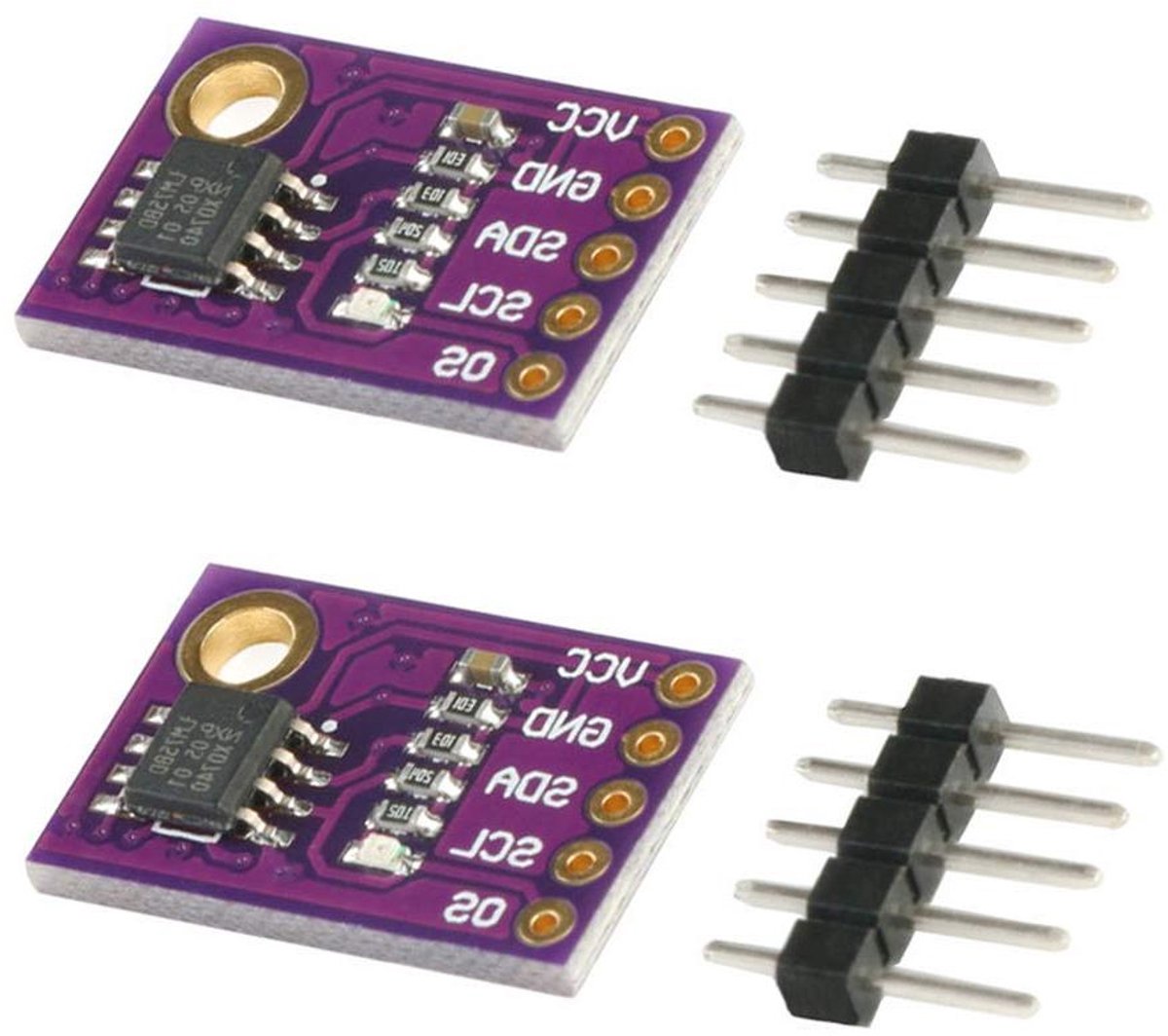 Temperatuursensormodule - Temperatuursensor I2C - Temperatuur Meten - Hogesnelheids I2C Interface - 2 stuks - Niet gespecificeerd