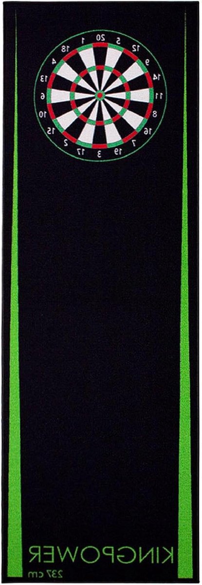 Dartmat - Dart tapijt - Wedstrijd Darten - Antislip Onderzijde - 237x80 cm - Grijs