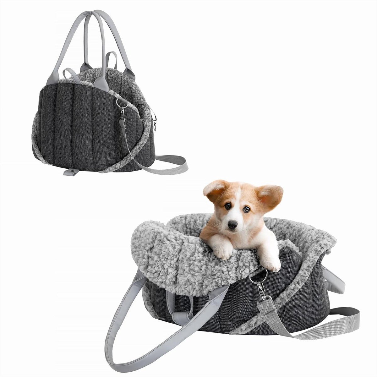 Hondendrager Tas - Huisdierdrager Reistas - Huisdier Transport - 3-in-1 Functie - 38x24x28 cm - Zwart