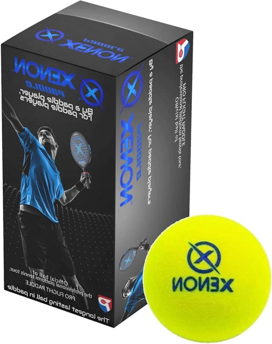 Platform Tennisbal - Paddle Tennisbal - Wedstrijd Spelen - Langste Duurzame Bal - 2 Ballen - Helder Geel