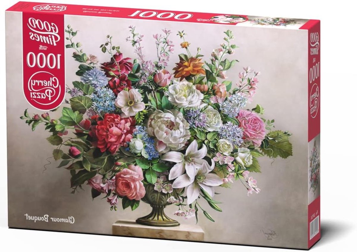 Legpuzzel Bloemen - Puzzelstukjes Jigsaw - Ontspannen Tijdverdrijf - Barokke Compositie - 1000 stuks - Multicolor