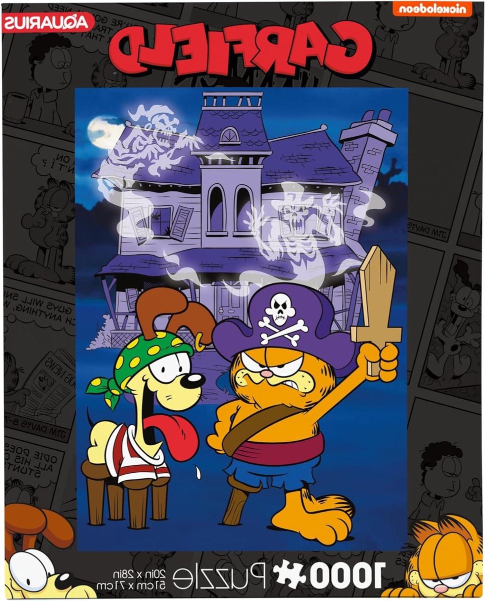Garfield Halloween Legpuzzel - Puzzel 1000 stukjes - Ontspanning thuis - Officieel gelicentieerd - 50 x 50 cm - Multicolor