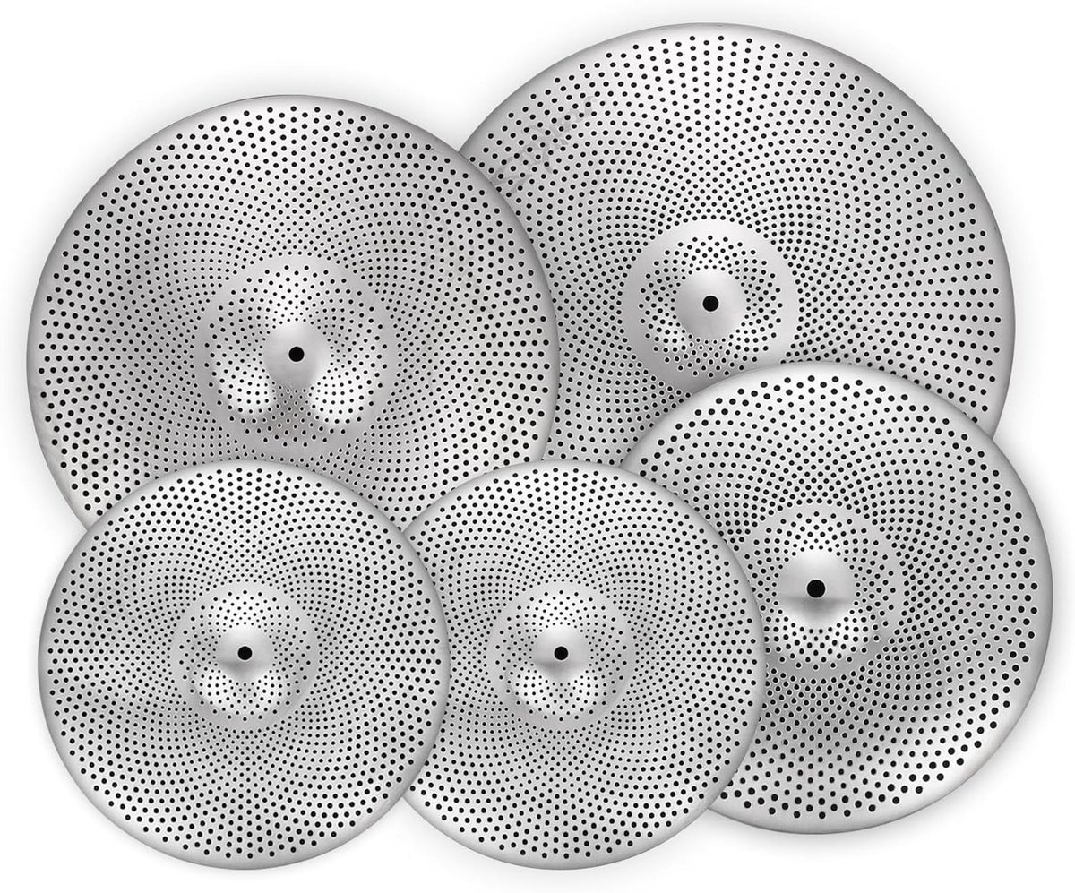 Drumbekkenset 5 stuks - Volume bekkenpakket - Stil oefenen thuis - Meer dan 70% stilte