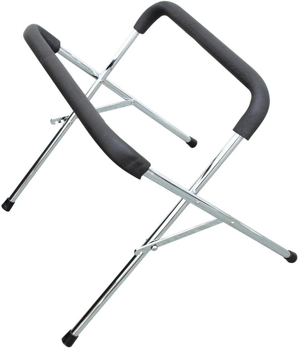 Basdrumbank - Drumstand - Muziek Optreden - Opvouwbaar - 41-52 cm - Zilverkleurig