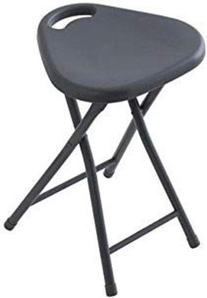 Klapkruk - Opstapkruk Vouwkruk - Klusjes Hulp - Metalen Frame - 31 x 46.5 x 31 cm - Grijs