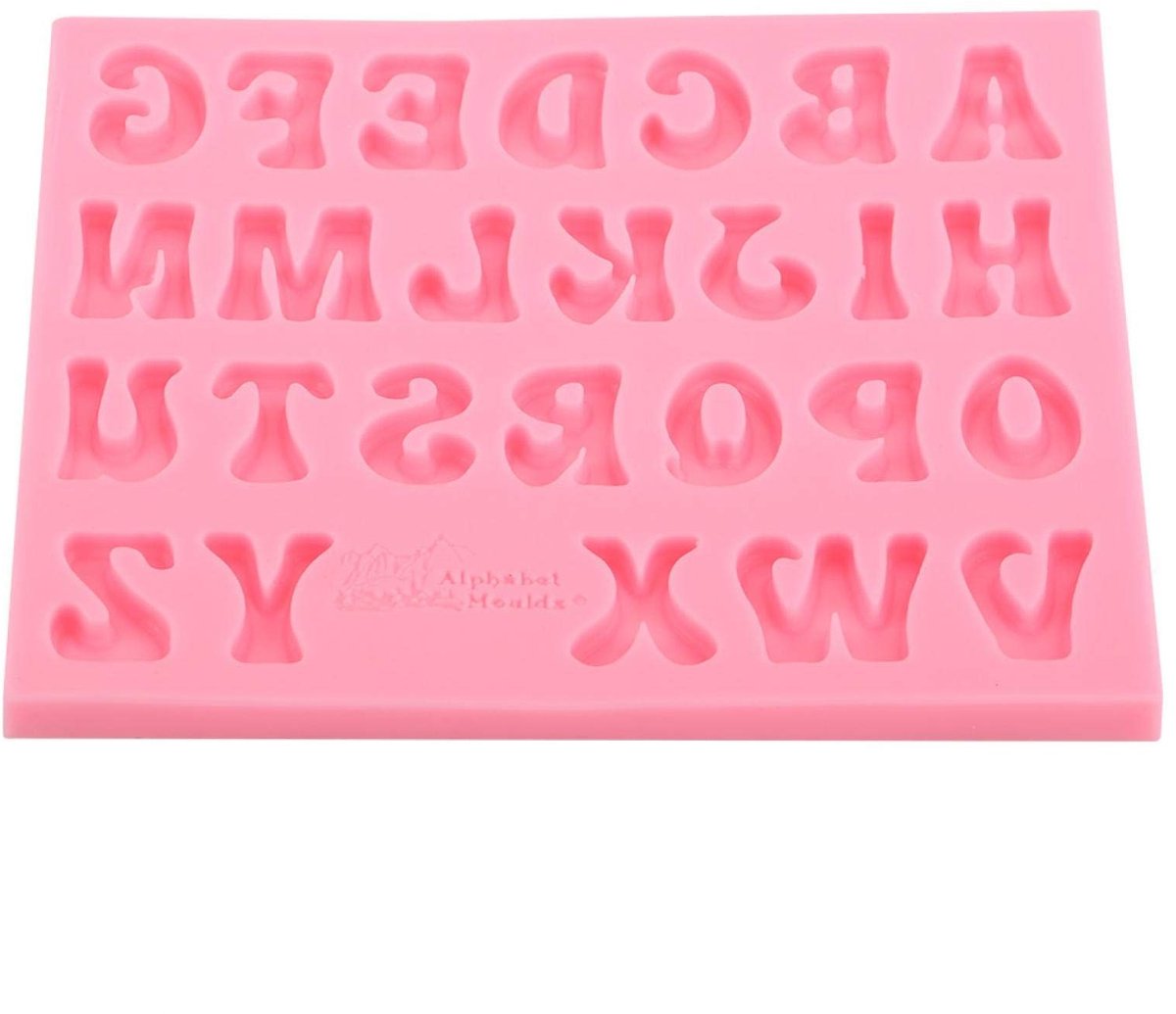aladdien - Silicone Alfabet Chocolade Maken - Flexibele Mal - Perfect voor Taart Decoratie - Multicolor - Chocolade Mallen - Ideaal voor Feestjes - ..