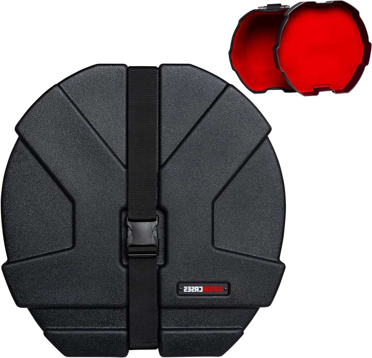 Drumkoffer - Percussie Tas - Muziek Transport - Weerbestendige Constructie - 16x16 inch - Zwart