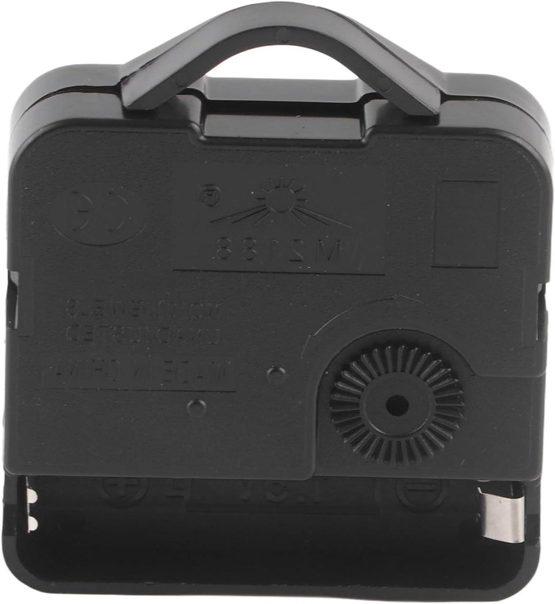 Klok uurwerk - Quartz mechanisme - Klok repareren - Hoog koppel - 6 mm dikte - Zwart