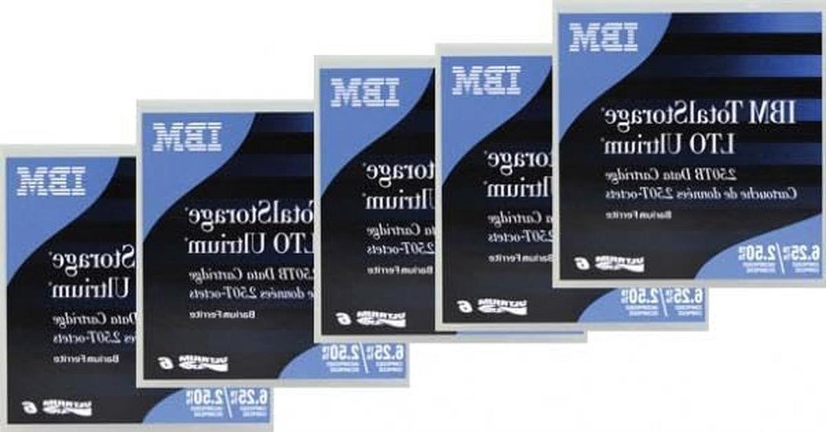 Data Cartridges - Archief Media - Data Opslag - Hoge Capaciteit - 2.5 TB - Zwart