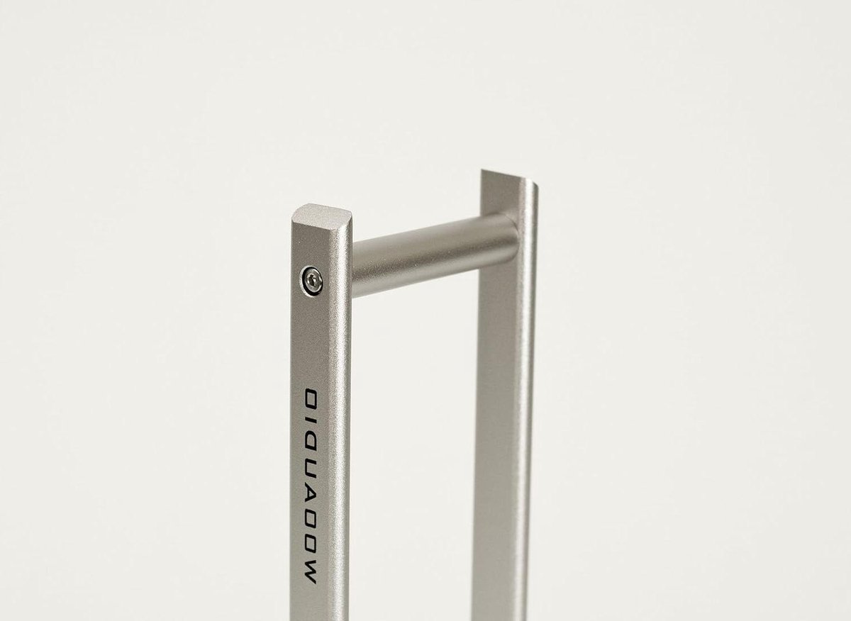Hoofdtelefoon Stand - Koptelefoonhouder Statief - Hoofdtelefoon Opbergen - Laag Profiel Ontwerp - 26.7 x 8.9 x 8.9 cm - Zilver
