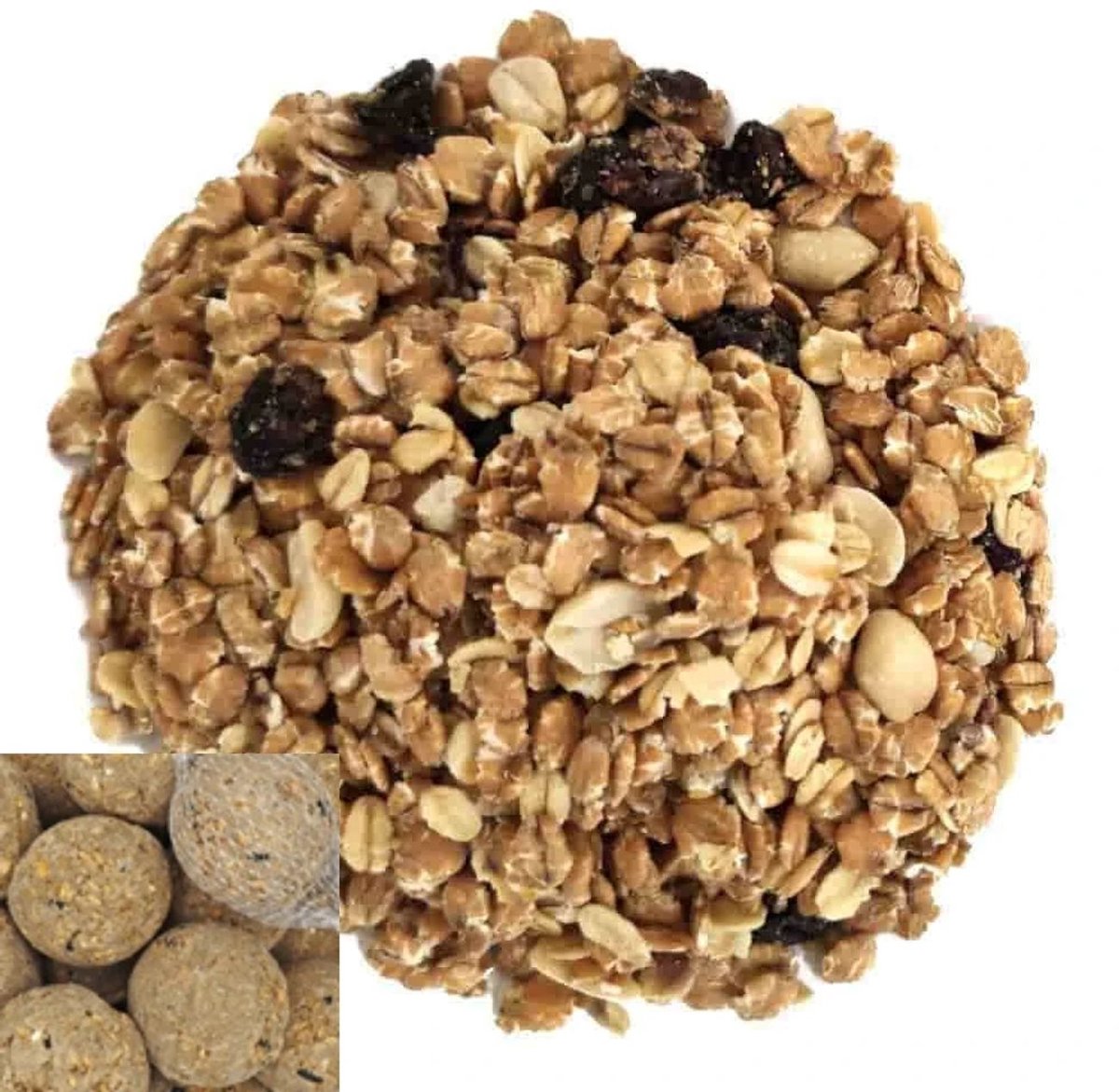 Compleet vogelvoerpakket 10kg suëtmix & 100 vetbollen