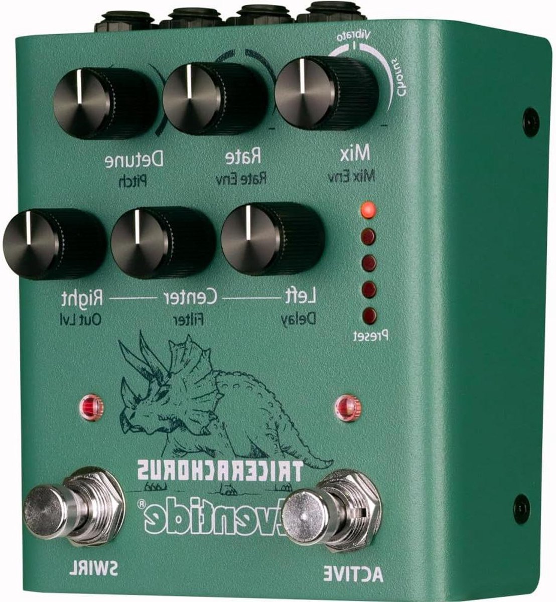 Chorus Effect Pedaal - Gitaar Chorus - Muziek Maken - Drie Koorstemmen - 9 Volt - Groen
