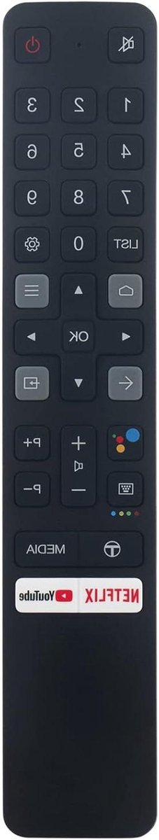 Afstandsbediening Vervangen - Universele Controller - TV Bediening - Geen Programmering Nodig - 10 Meter Bereik - Zwart