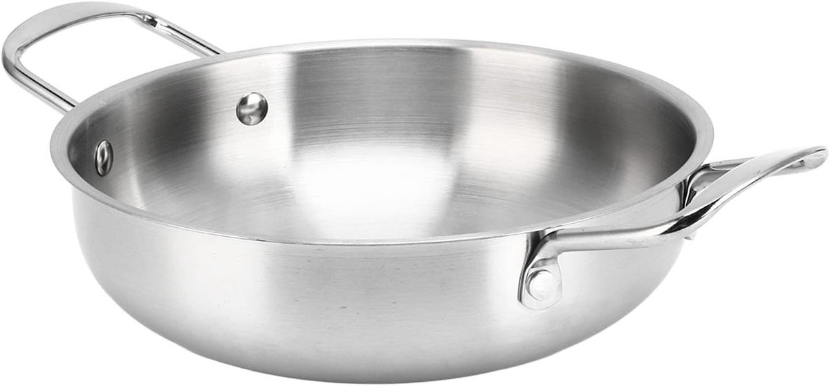 Ramen Kookpan met Gelijkmatige Verdeling voor Perfecte Pasta - Ideaal voor Kamperen en Studenten (18 cm)