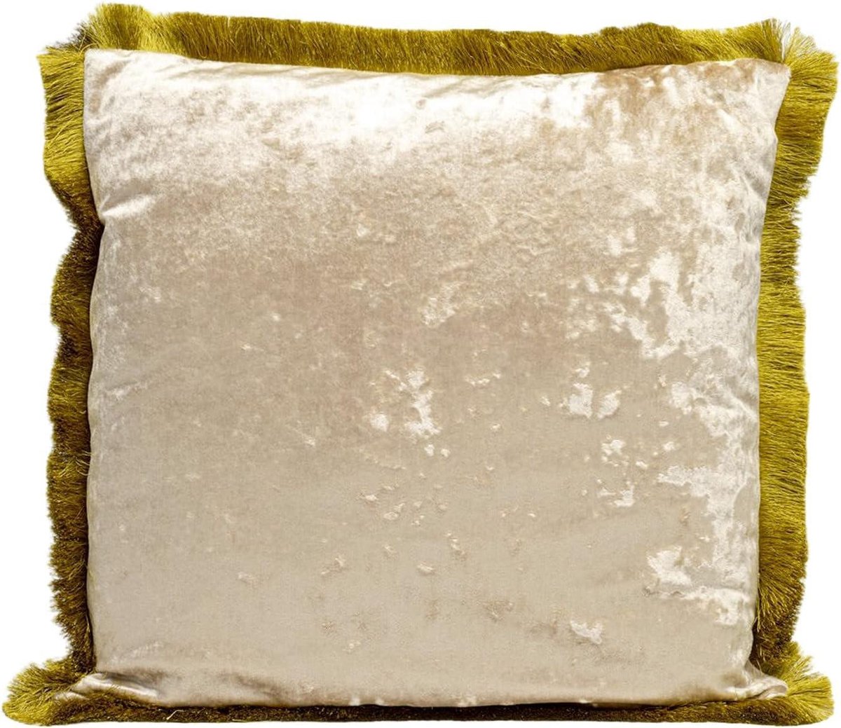 Decoratief Sierkussen - Kussen met Rits - Woonkamer Styling - Fluweelzachte Hoes - 45x45 cm - Poederbeige