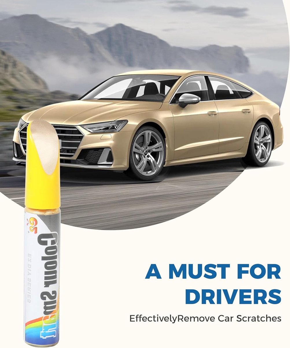 Krassenverwijderaar Auto - Lakstift Reparatie - Snelle Lakherstel - Waterdicht UV-bestendig - 1 ml - Goud – foto 7