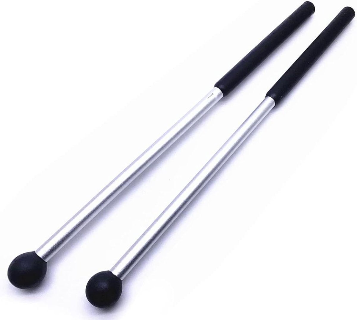 Xylofoon Mallets - Percussie Hamer - Muziek Maken - Aluminium Handvat - 41cm Lengte - Zwart