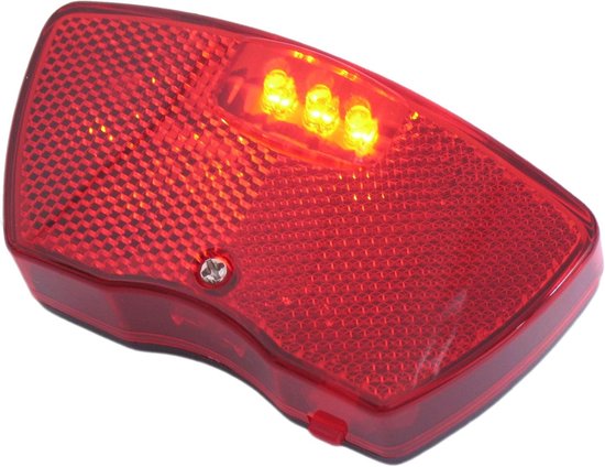 Achterlicht Fiets - Fietslamp Achter - Veilig Fietsen - 3 LED Verlichting - Inclusief Batterijen - Rood — afbeelding 2