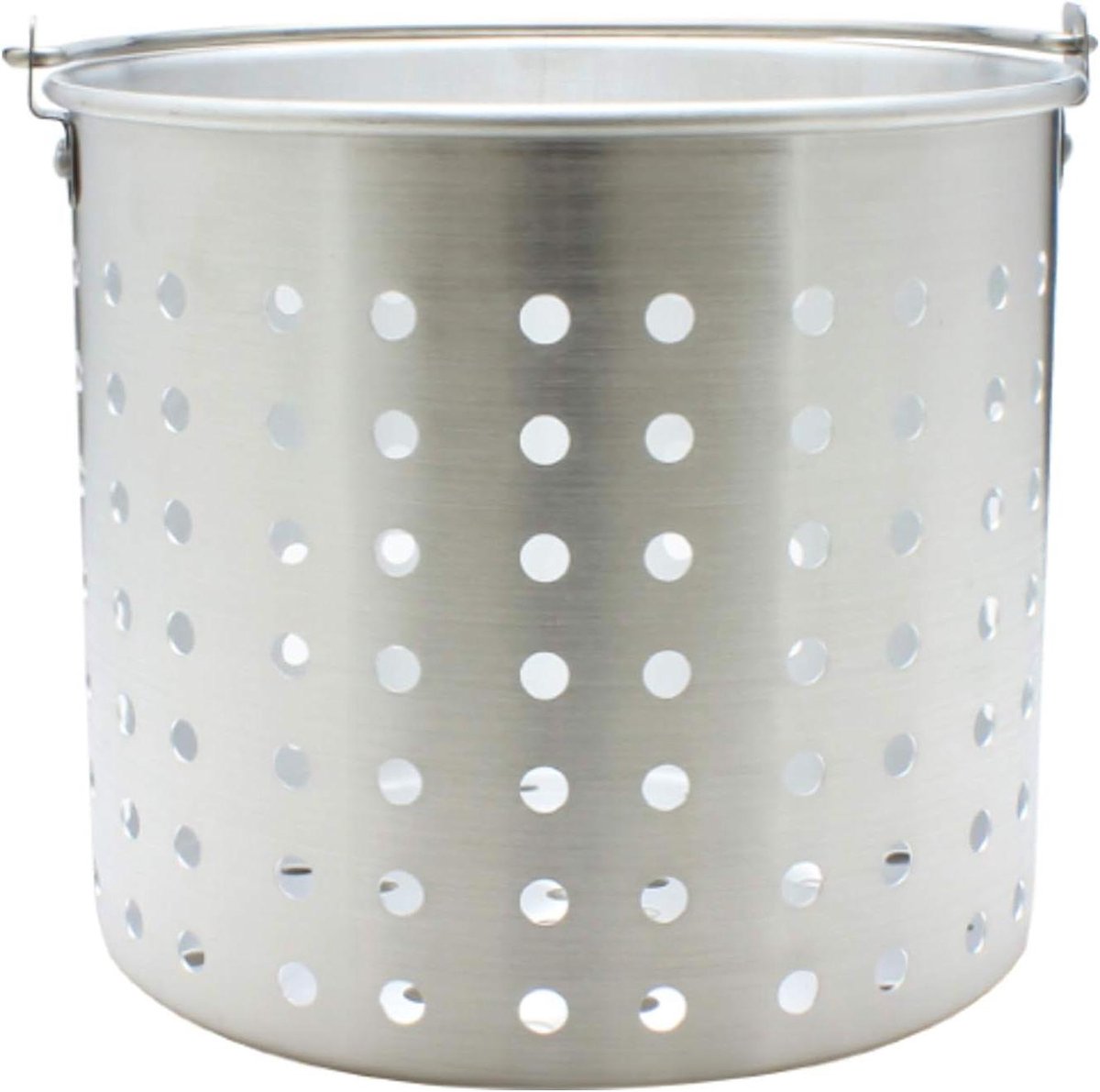 Stoommand Aluminium - Stoompan Inzet - Voedsel Stomen - Geperforeerde Gaten - 24 Quart - Zilver