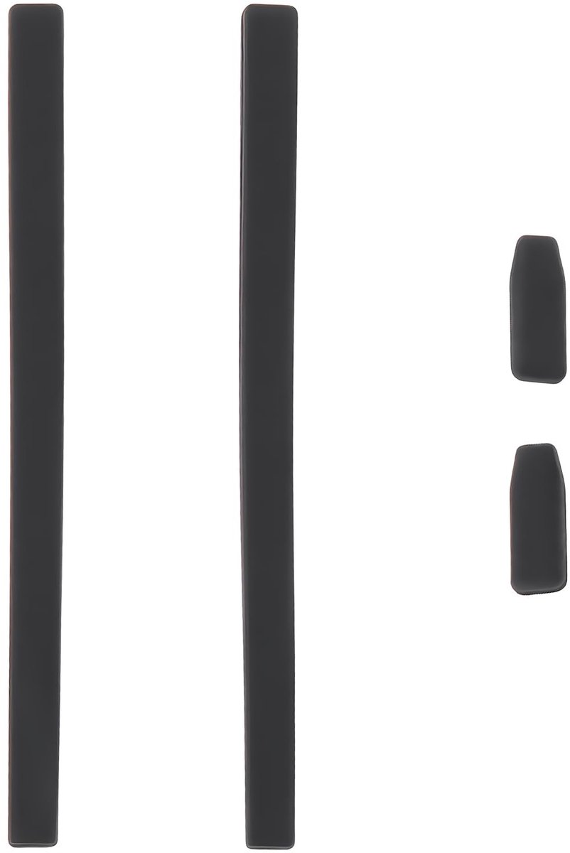 Silicone Oorkussens voor Ic Berlin Brillen - 2 Sets Zwart