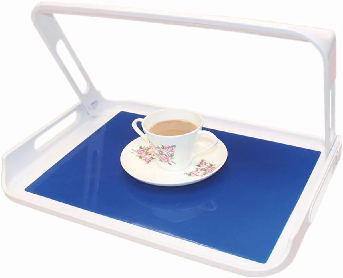 Dienblad met Handgreep - Antislip Dienblad - Eten Dragen - Opvouwbare Handgreep - 45cm x 33cm