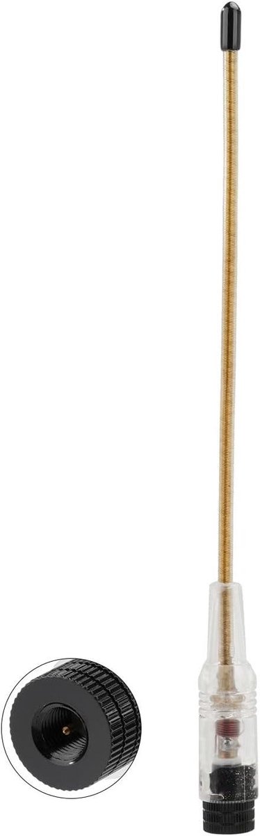 Draadloze CB Antenne - Zachte Zweepantenne - Communicatiebereik Vergroten - Dual-band VHF/UHF - 21 cm - Transparant