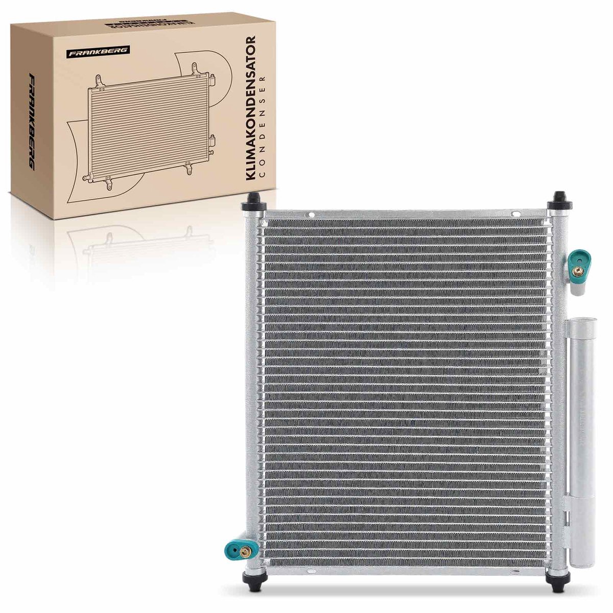 Frankberg 1x Airco-condensor voor Honda Jazz II 1.2 1.3
