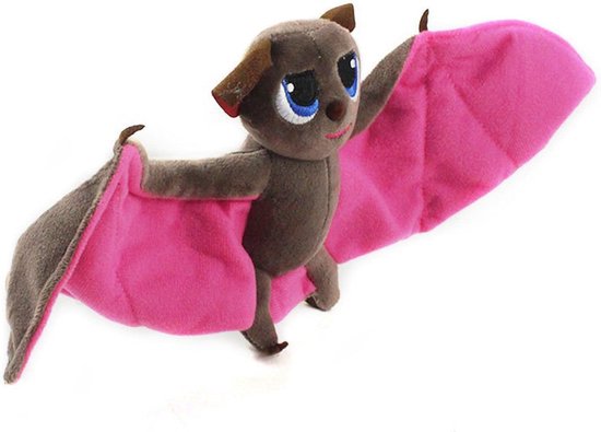 Pluche Vleermuis - Zacht Knuffeldier - Kinderkamer Decoratie - Handzaam Formaat - 17 cm - Meerkleurig — afbeelding 2