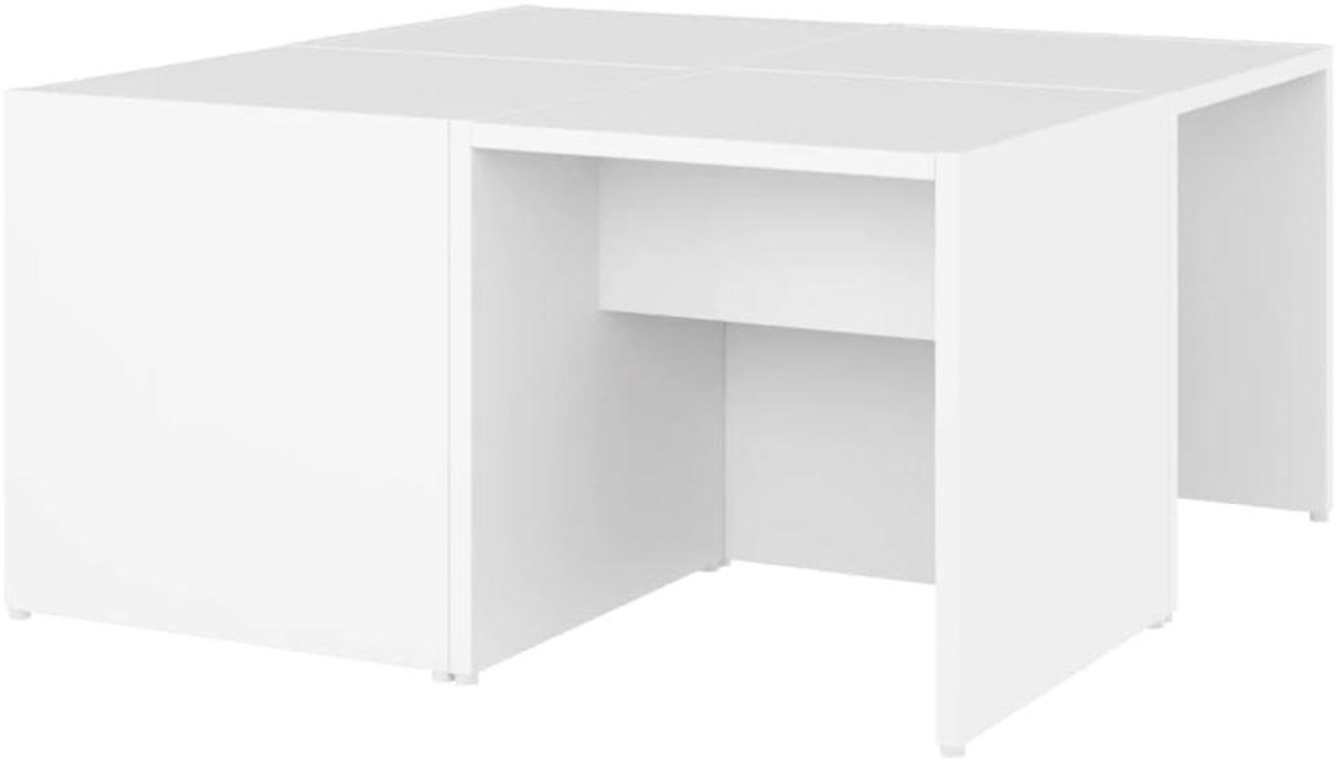 Salontafels Set - Bijzettafels - Woonkamer Decoratie - Modulair Ontwerp - 33x33x33 cm - Wi
