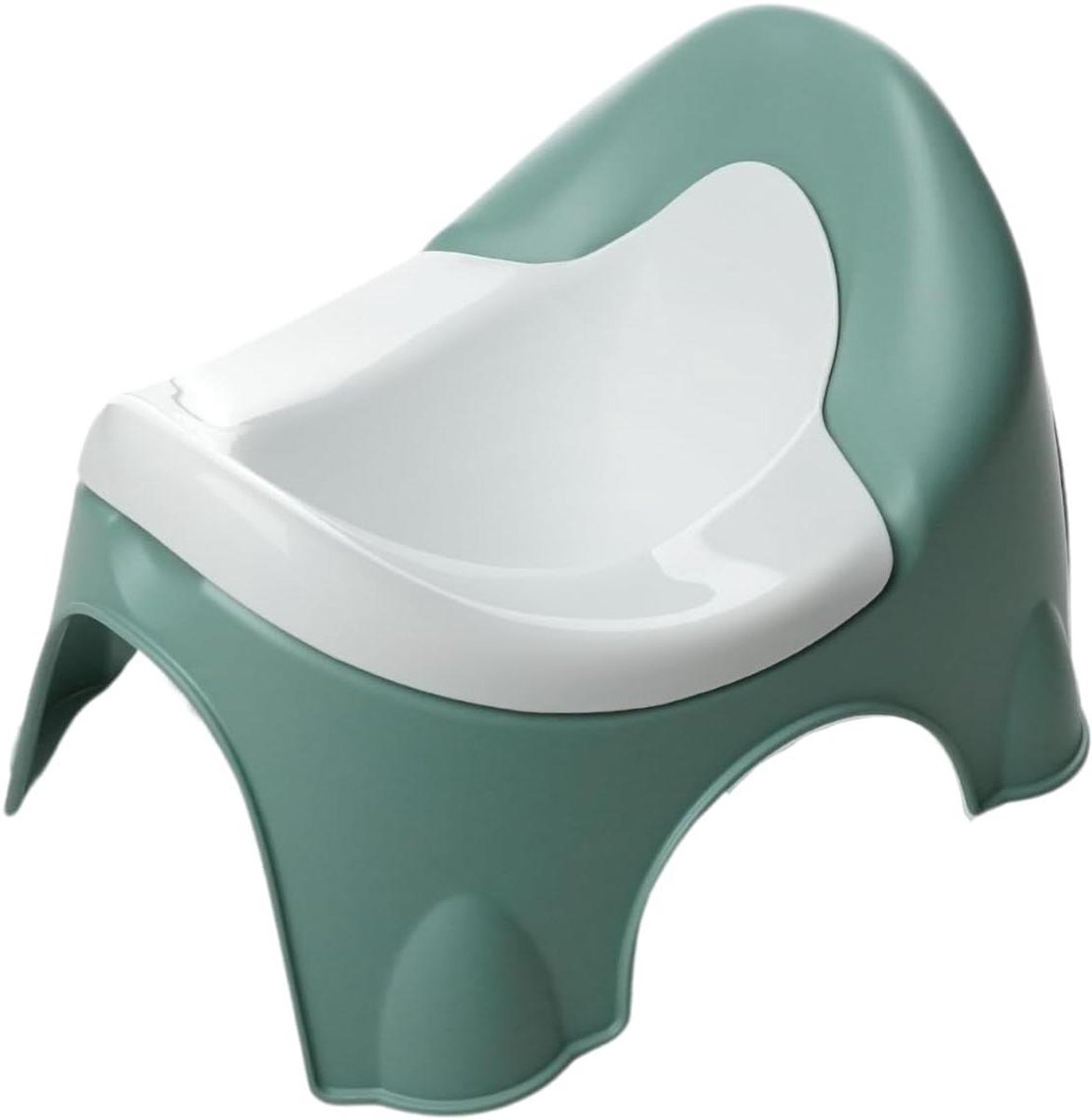 Kinderpotje - Zindelijkheidstraining pot - Baby zindelijk maken - Afneembare binnenbak - Compact en licht - Saliegroen
