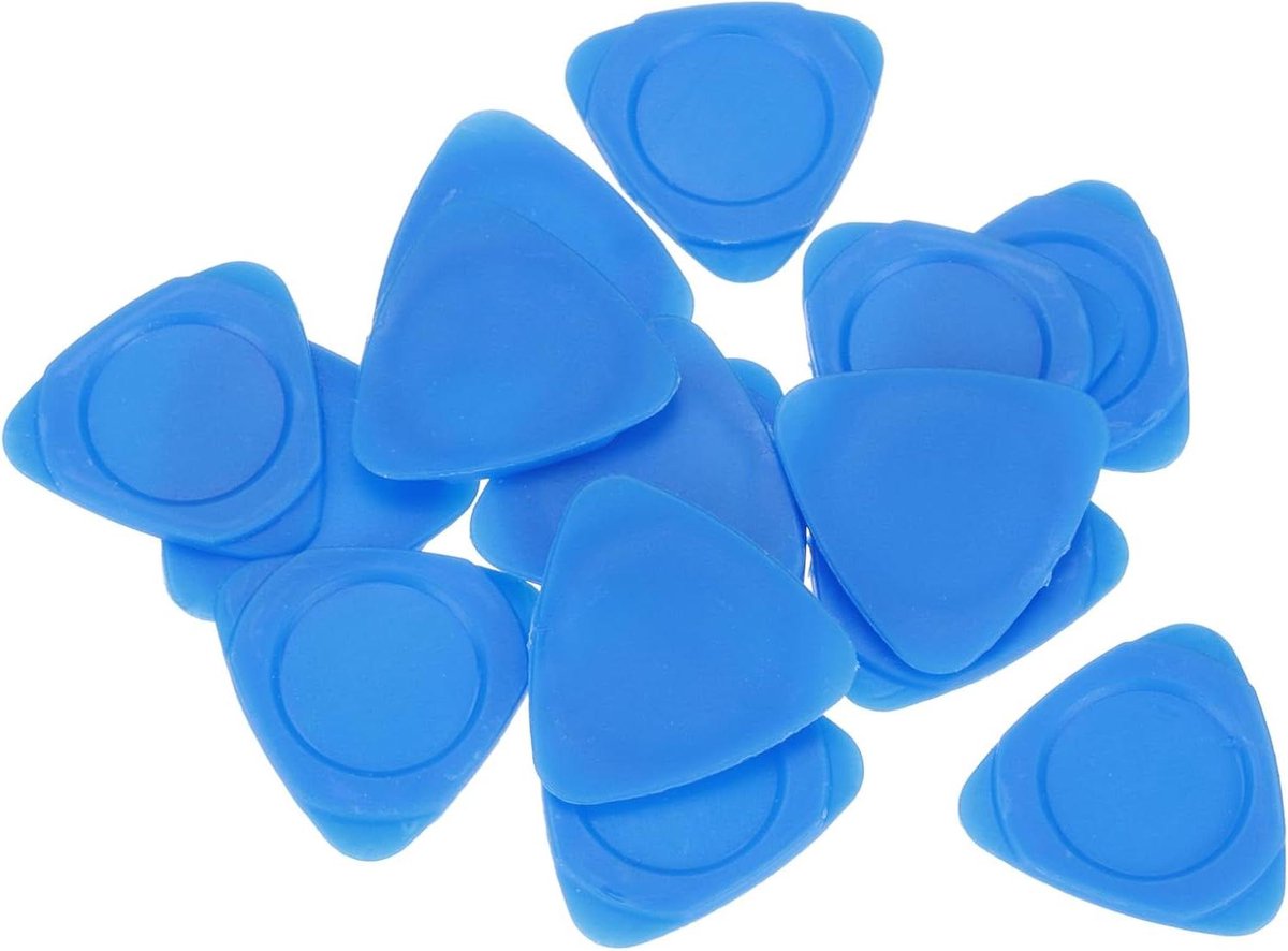 QUARKZMAN Pry Pack of 15 Plastic Opening Tool Blue 2.5 mm Thick for Mobile Phone, PC, Tablet, Laptop, LCD Screen Repair Guitar Picks